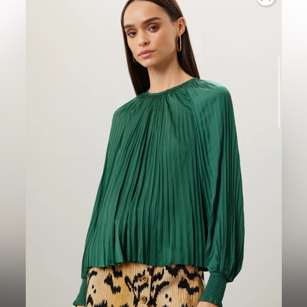 Ulla Johnson Aidy Top Green Sz 12